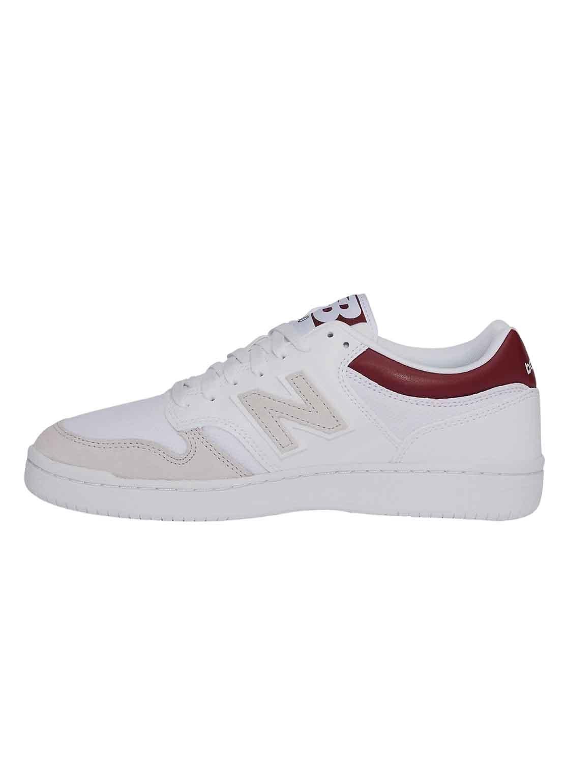 Sapatilhas New Balance 480 Branco e Bordeaux