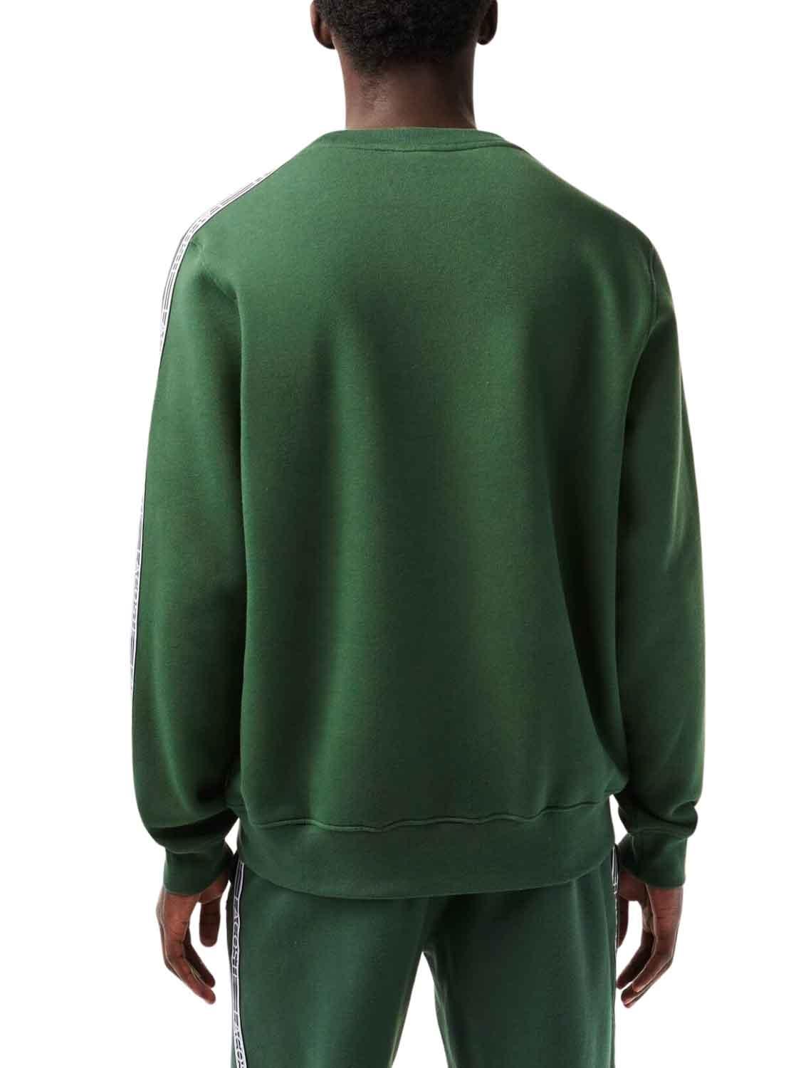 Sweat Lacoste SH5073 Verde para Homem