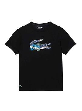 T-Shirt Lacoste Sport Knitted Preto para Homem