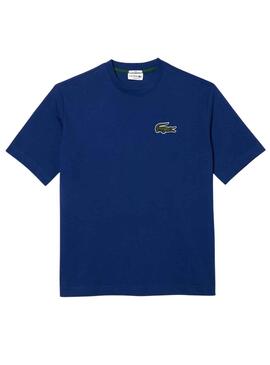 T-Shirt Lacoste Loose Fit Azul Homem Mulher