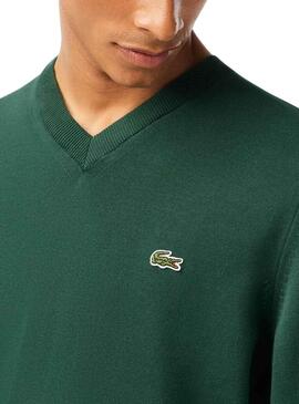 Camisola Lacoste Tricot Ecológico Verde para Homem