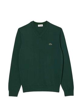 Camisola Lacoste Tricot Ecológico Verde para Homem