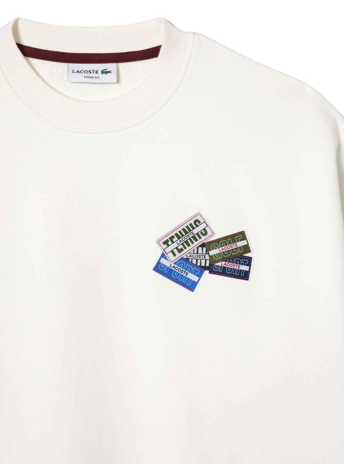 Sweat Lacoste Insignia Branco para Homem