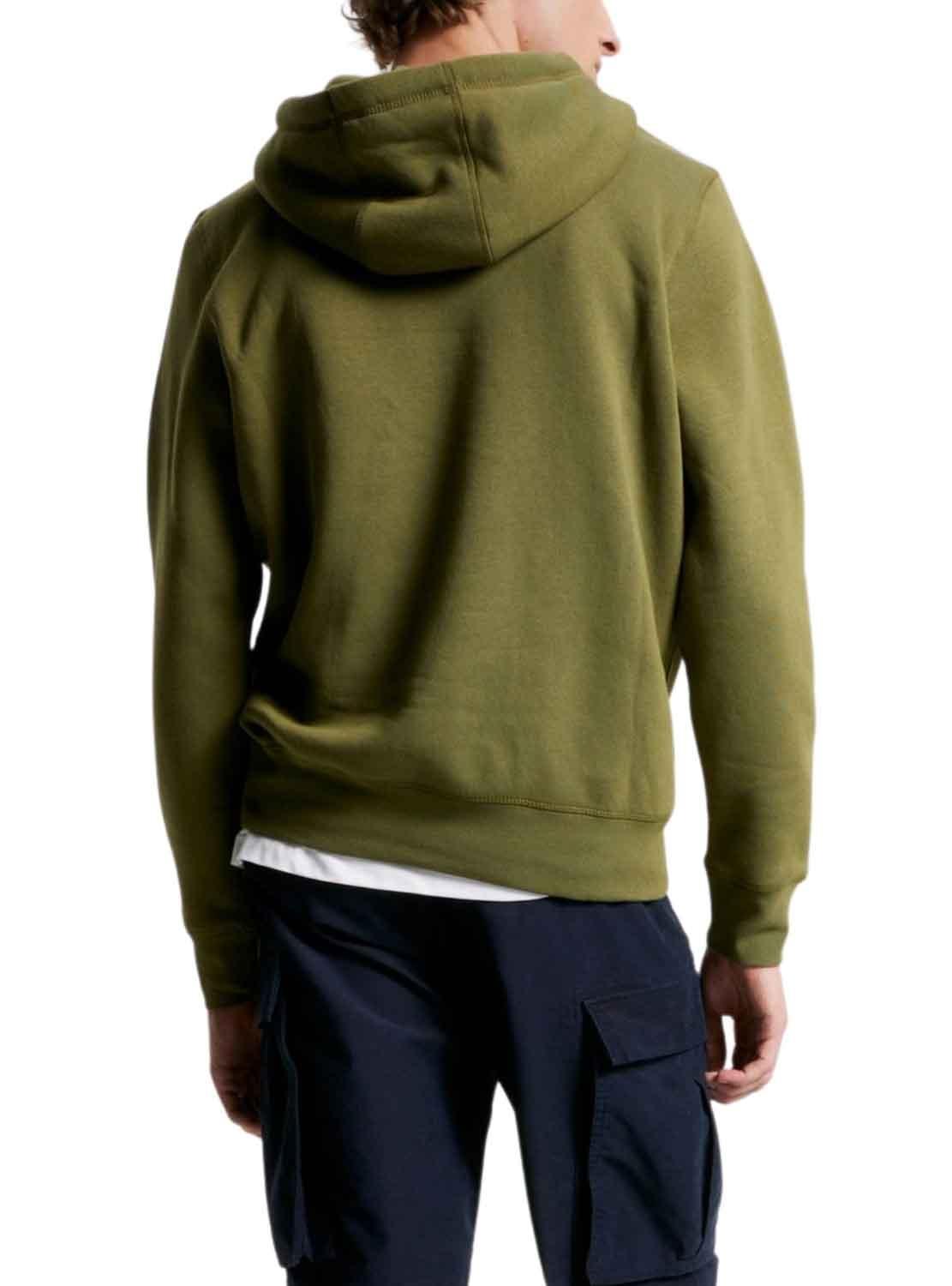 Sweat Tommy Hilfiger Logo Hoody Verde Homem