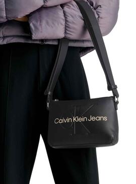 Bolsa Calvin Klein Sculpted Bolsa Preto Mulher