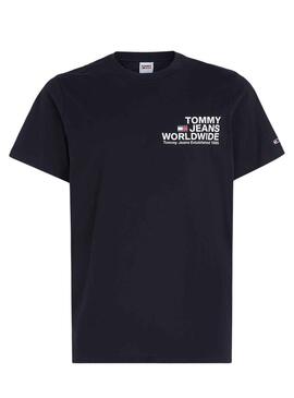 T-Shirt Tommy Jeans Entry Concerto Preto Homem