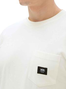 T-Shirt Vans Tecido Patch Branco para Homem