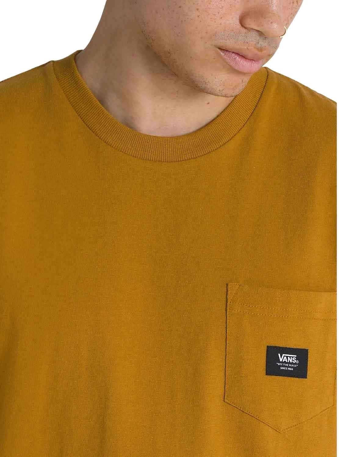 T-Shirt Vans Tecido Patch Amarelo para Homem