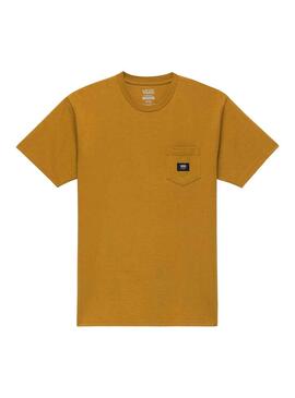T-Shirt Vans Tecido Patch Amarelo para Homem
