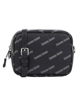 Bolsa Tommy Jeans Deve Camera Print Preto Mulher