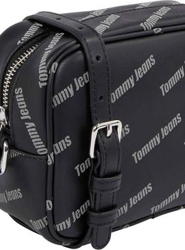 Bolsa Tommy Jeans Deve Camera Print Preto Mulher