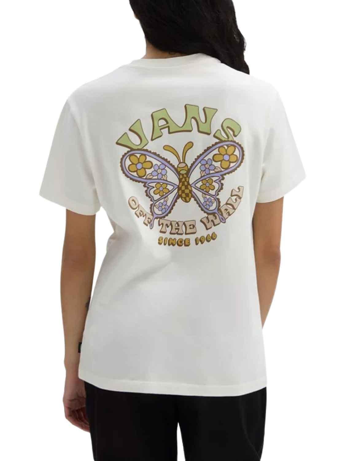 T-Shirt Vans Paisley Fly Branco para Mulher