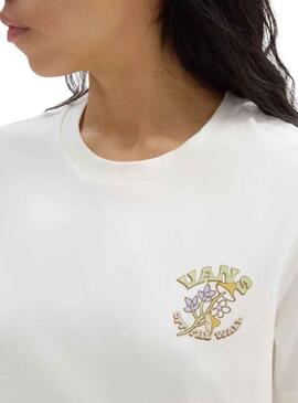 T-Shirt Vans Paisley Fly Branco para Mulher