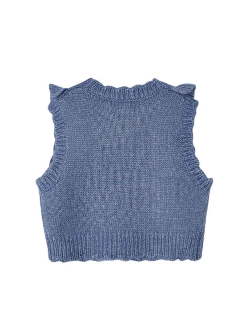 Colete Mayoral Tricot Azul para Menina