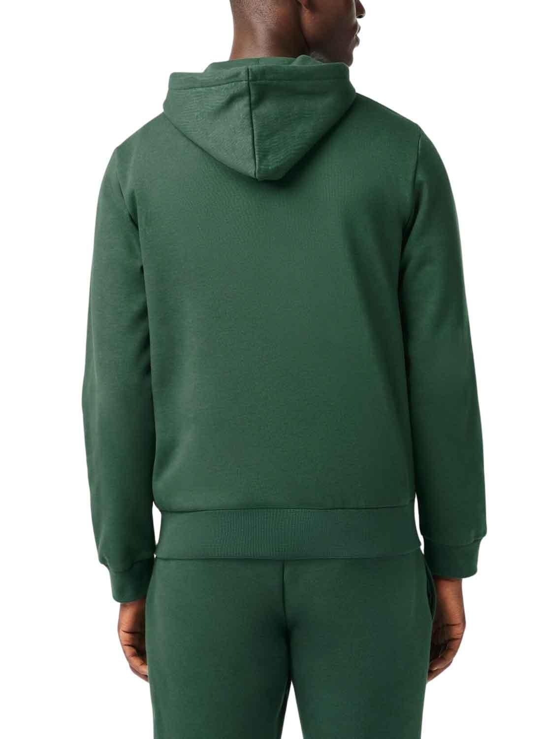 Sweat Lacoste Clásica Verde para Homem