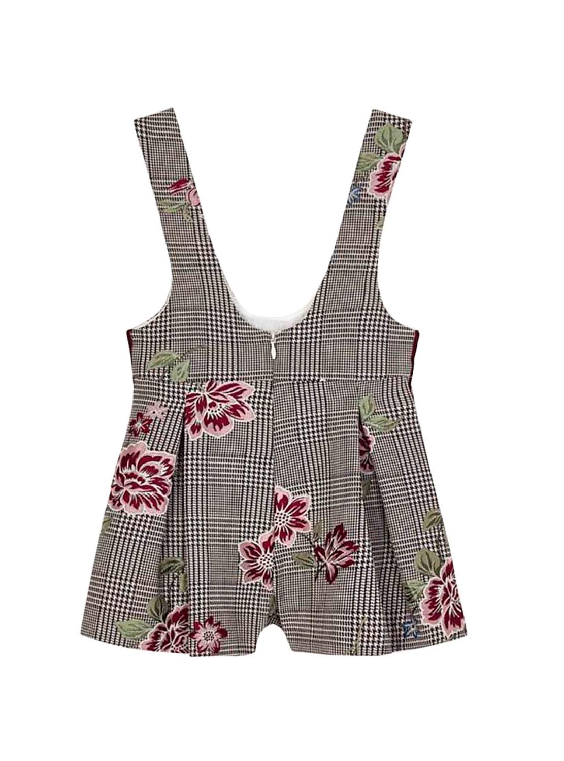 Bib Mayoral Jacquard marrom Menina