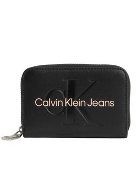 Carteira Calvin Klein Sculpted Med Preto para Mulher