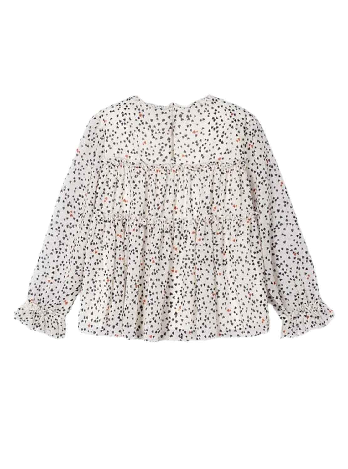 Blusa Mayoral Gasa Printed Branco para Menina