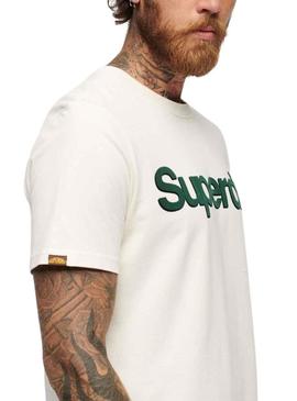 T-Shirt Superdry Core Logo Classic Branco Homem