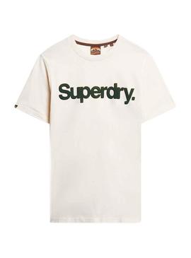 T-Shirt Superdry Core Logo Classic Branco Homem