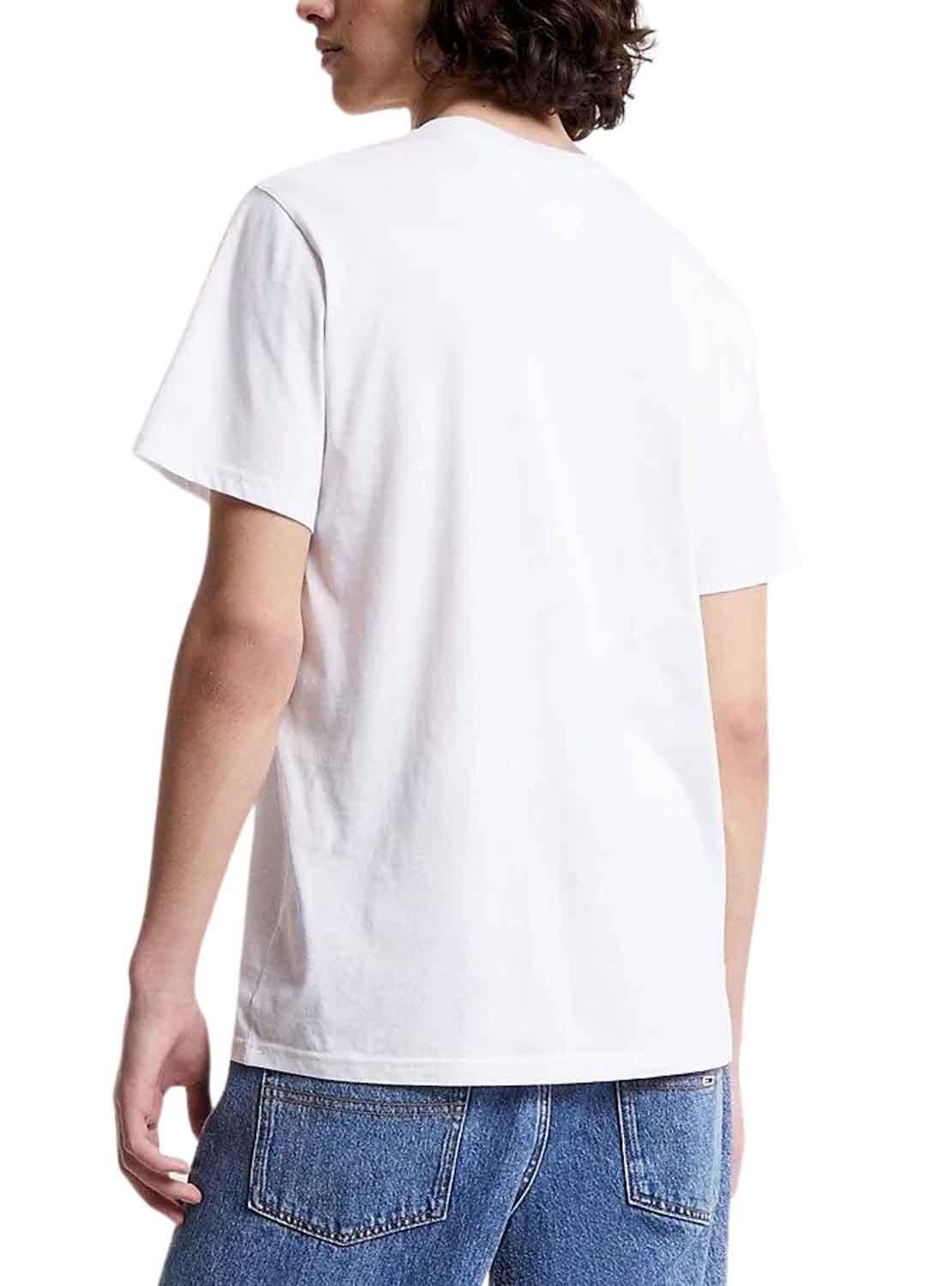 T-Shirt Tommy Jeans Entry Concerto Cinza Homem