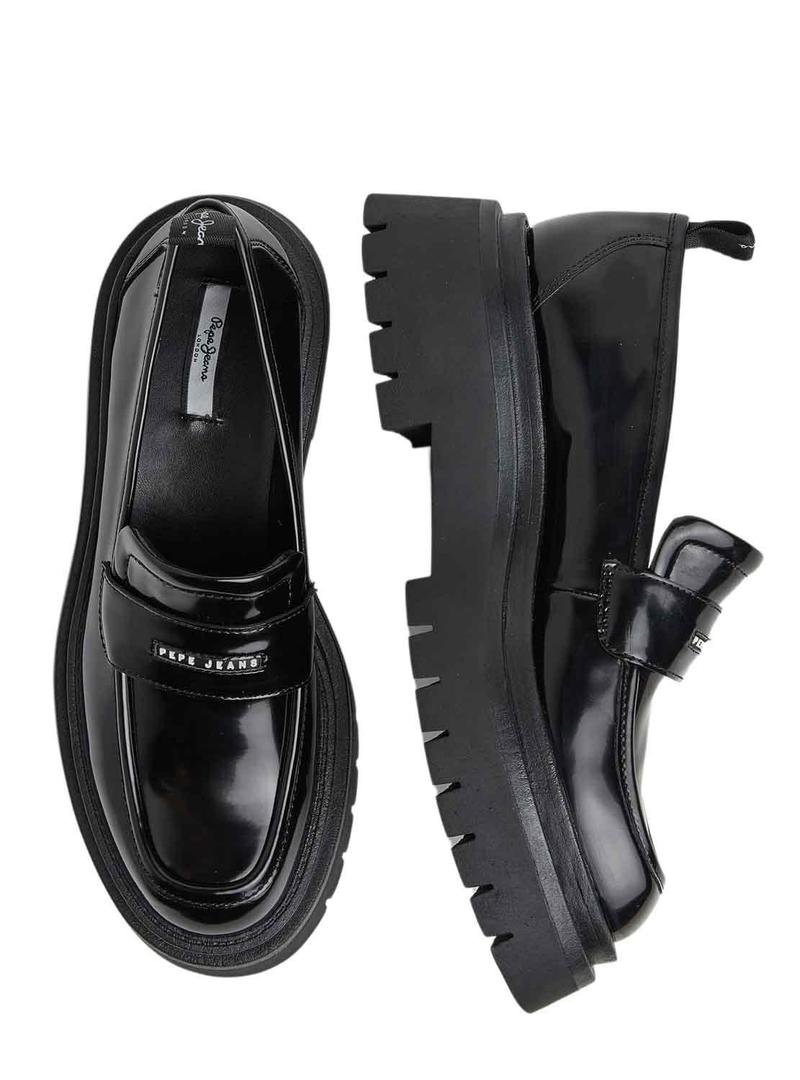 Mocasines Pepe Jeans Queen Oxford Preto Mulher