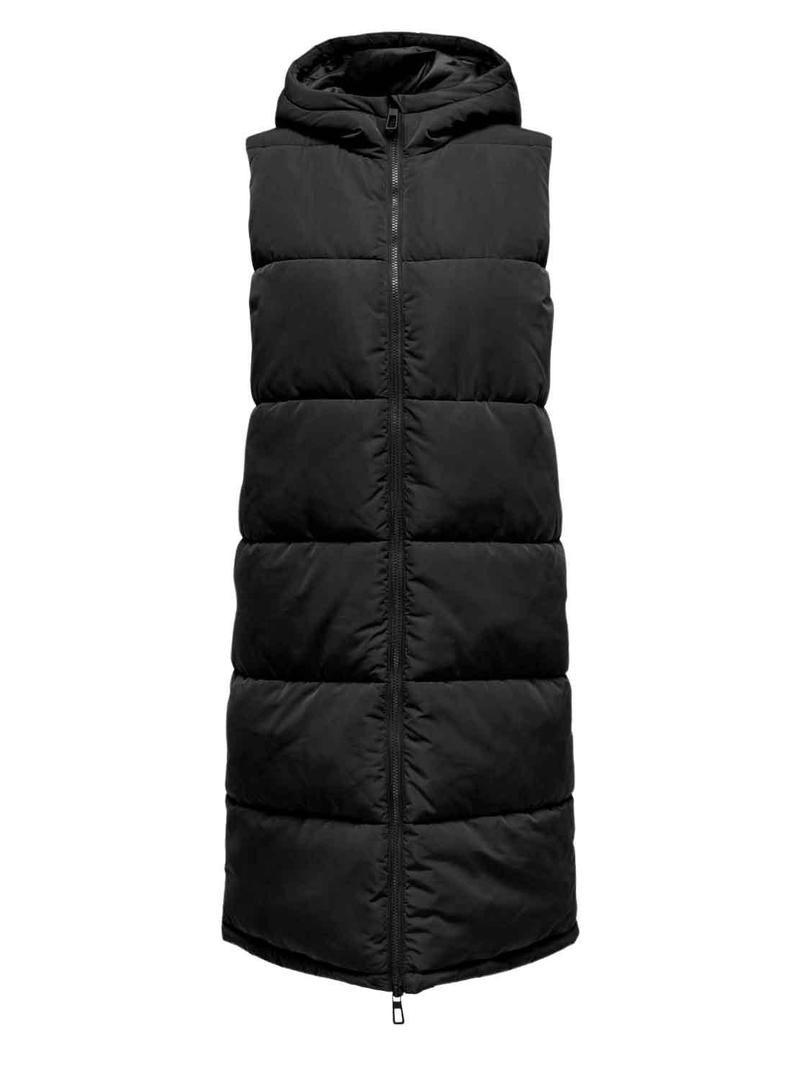 Colete Largo Only Lalina Waistcoat Preto Mulher