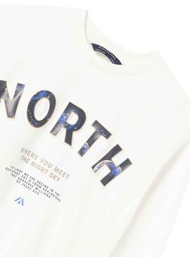 T-Shirt Mayoral North Branco para Menino