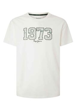 T-Shirt Pepe Jeans Wyatt Branco para Homem