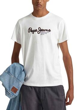 T-Shirt Pepe Jeans Wido Branco para Homem