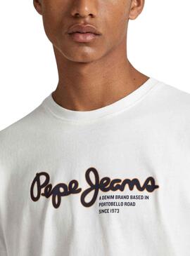 T-Shirt Pepe Jeans Wido Branco para Homem