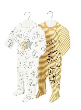 Set 2 Macacões Mayoral Ursos Amarelo para Bebê