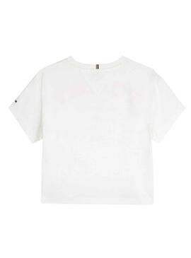 T-Shirt Tommy Hilfiger Logo Tee Branco para Menino