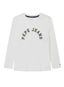 T-Shirt Pepe Jeans Pierce Branco para Menino