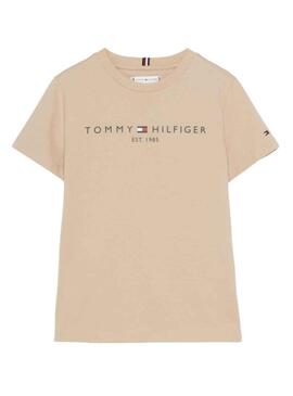 T-Shirt Tommy Hilfiger Essential Bege Menino Menina
