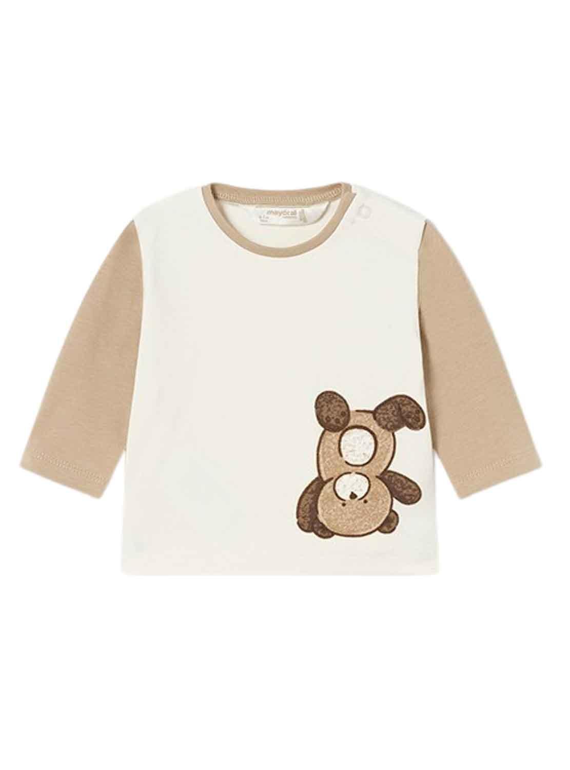 Pack 2 T-Shirts Mayoral Bear Bege para Bebê