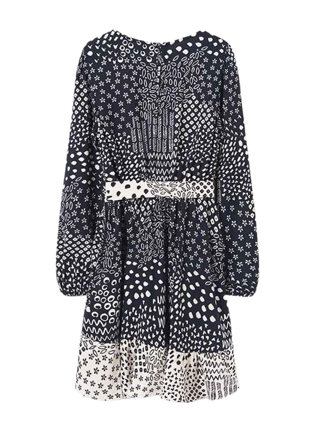 Vestido Mayoral Printed Preto para Menina