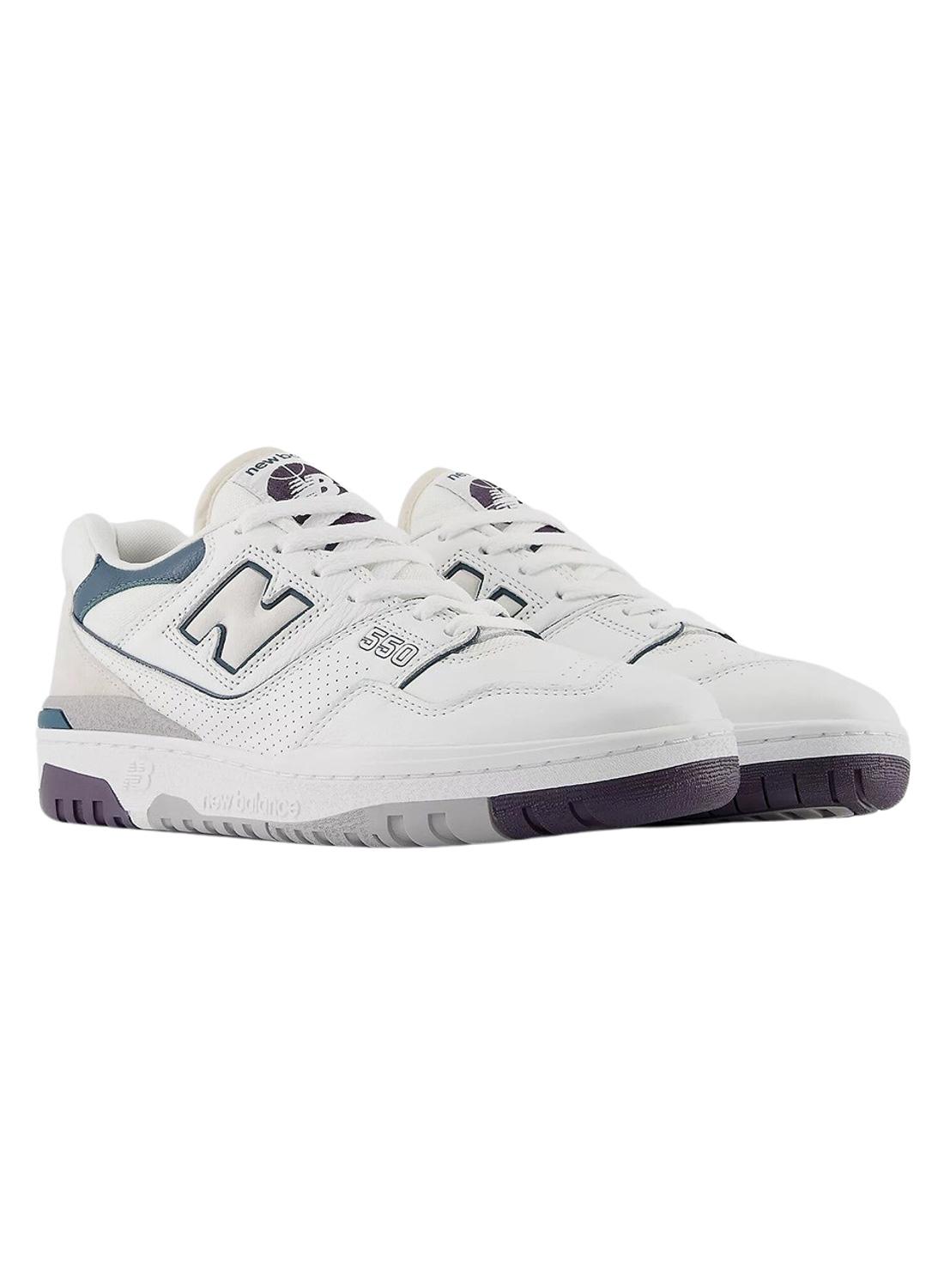 Sapatilhas New Balance BB550 Branco Verde Mulher