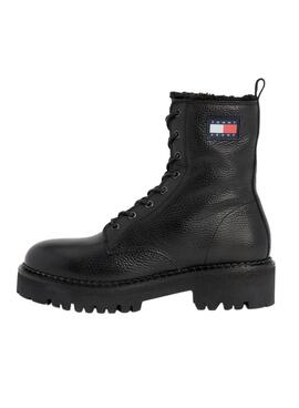 Botas Tommy Jeans Bota Urbana Preto para Mulher