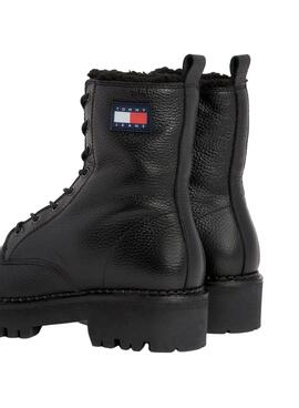 Botas Tommy Jeans Bota Urbana Preto para Mulher