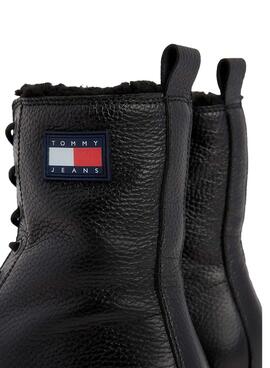 Botas Tommy Jeans Bota Urbana Preto para Mulher