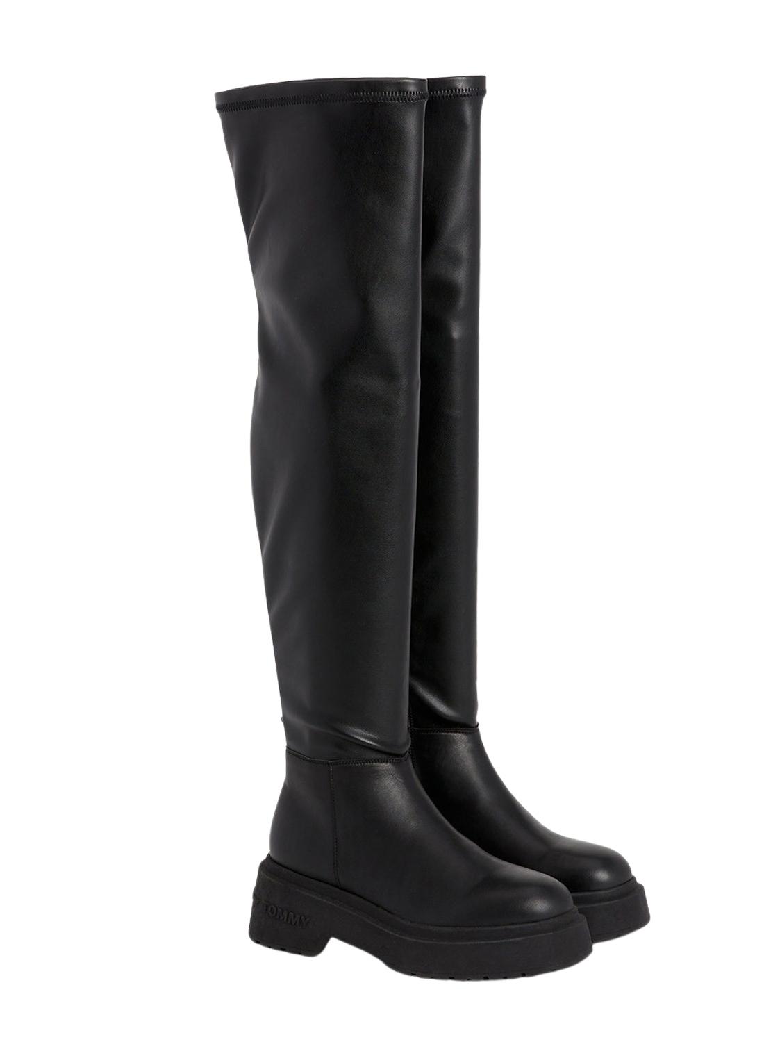 Botas Tommy Jeans Over The Joelho Preto Mulher