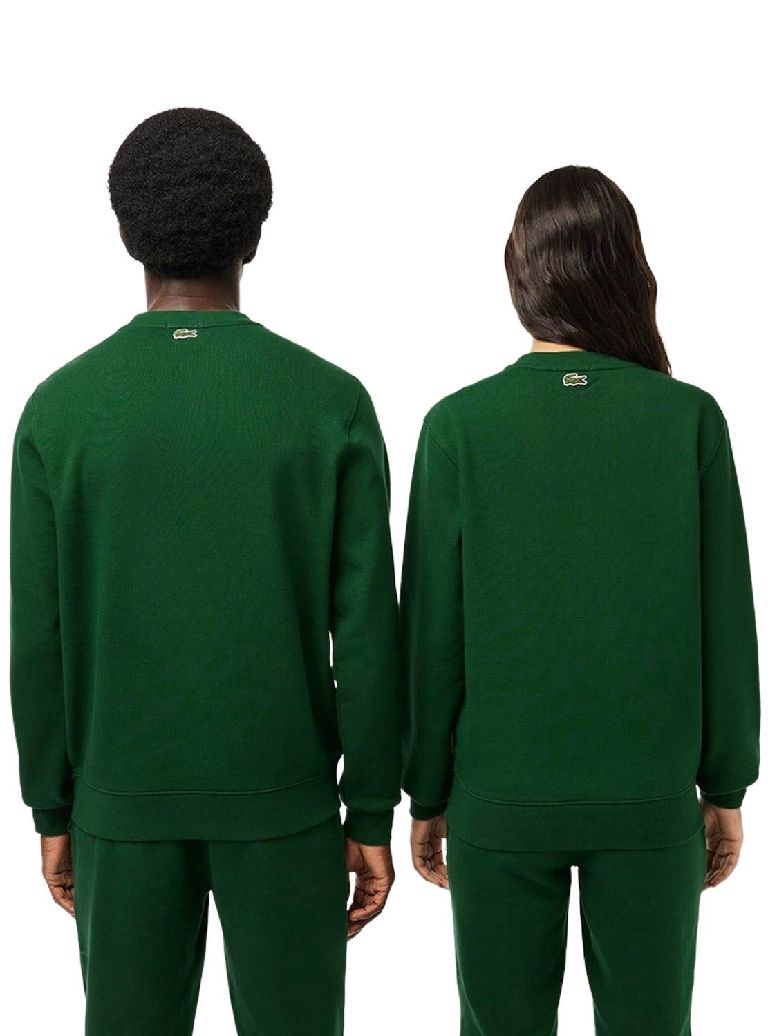 Sweat Lacoste Bandera 3D Verde Homem Mulher