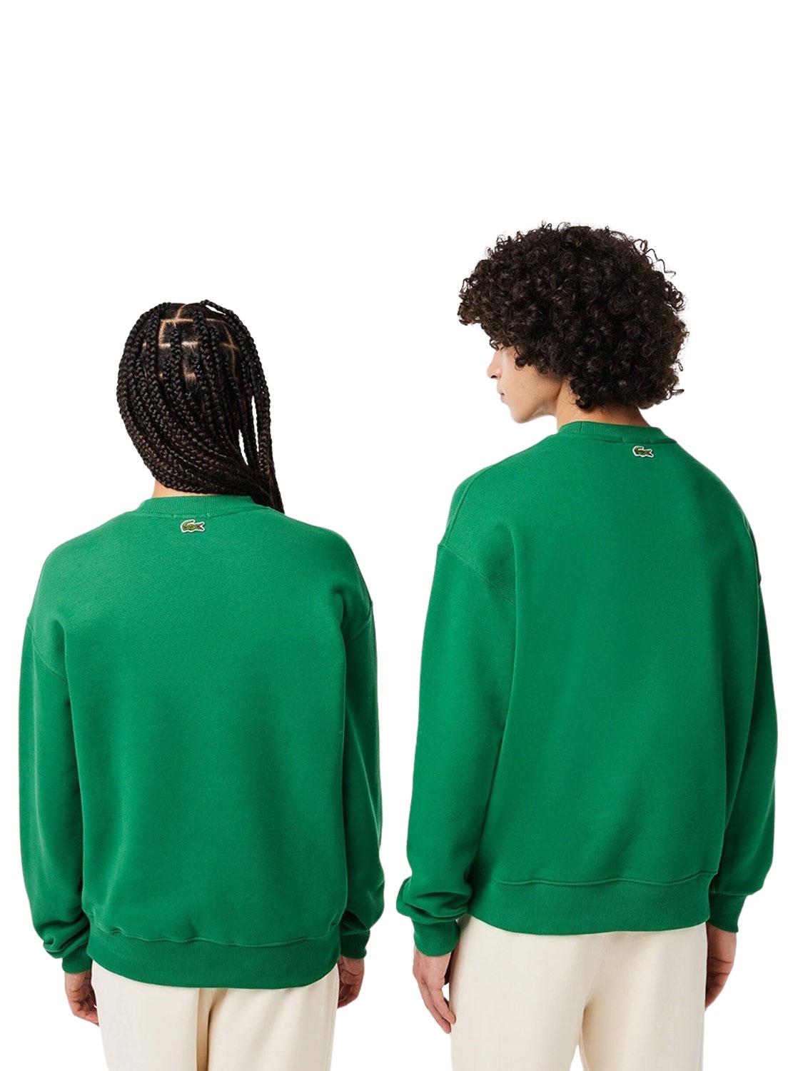 Sweat Lacoste Loose Fit Verde para Homem Mulher