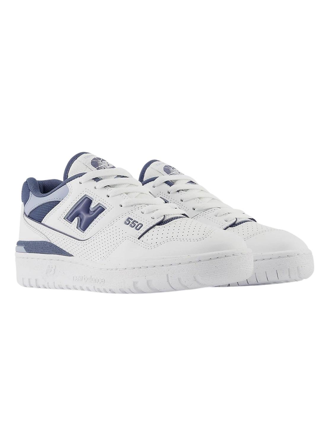 Sapatilhas New Balance BB550 Branco Azul Mulher