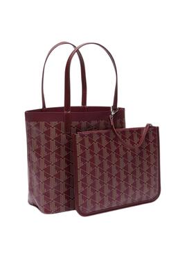 Bolsa Lacoste Zely Shopping Bag Bordeaux Mulher