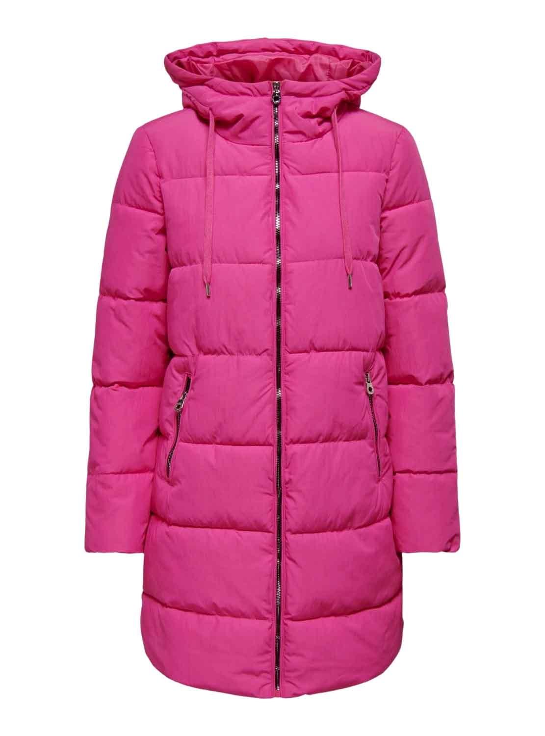 Casaca Only Boneca Long Puffer Rosa para Mulher