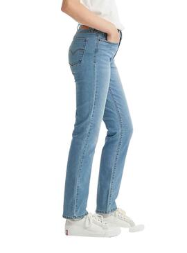 Calças Jeans Levis 312 Shaping Slim Azul Mulher