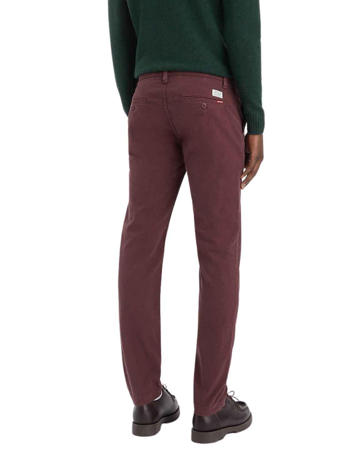 Calças Chino Levis Slim Bordeaux para Homem