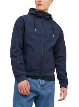 Casaca Jack & Jones Softshell Azul Marinho Homem